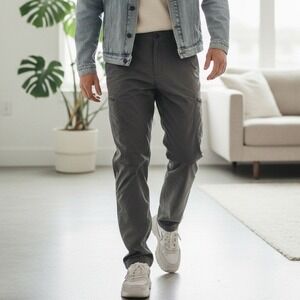 Columbia‎ Men's Cargo Pants Gray Outdoor Hiking Camping Adventure - Size 36x32